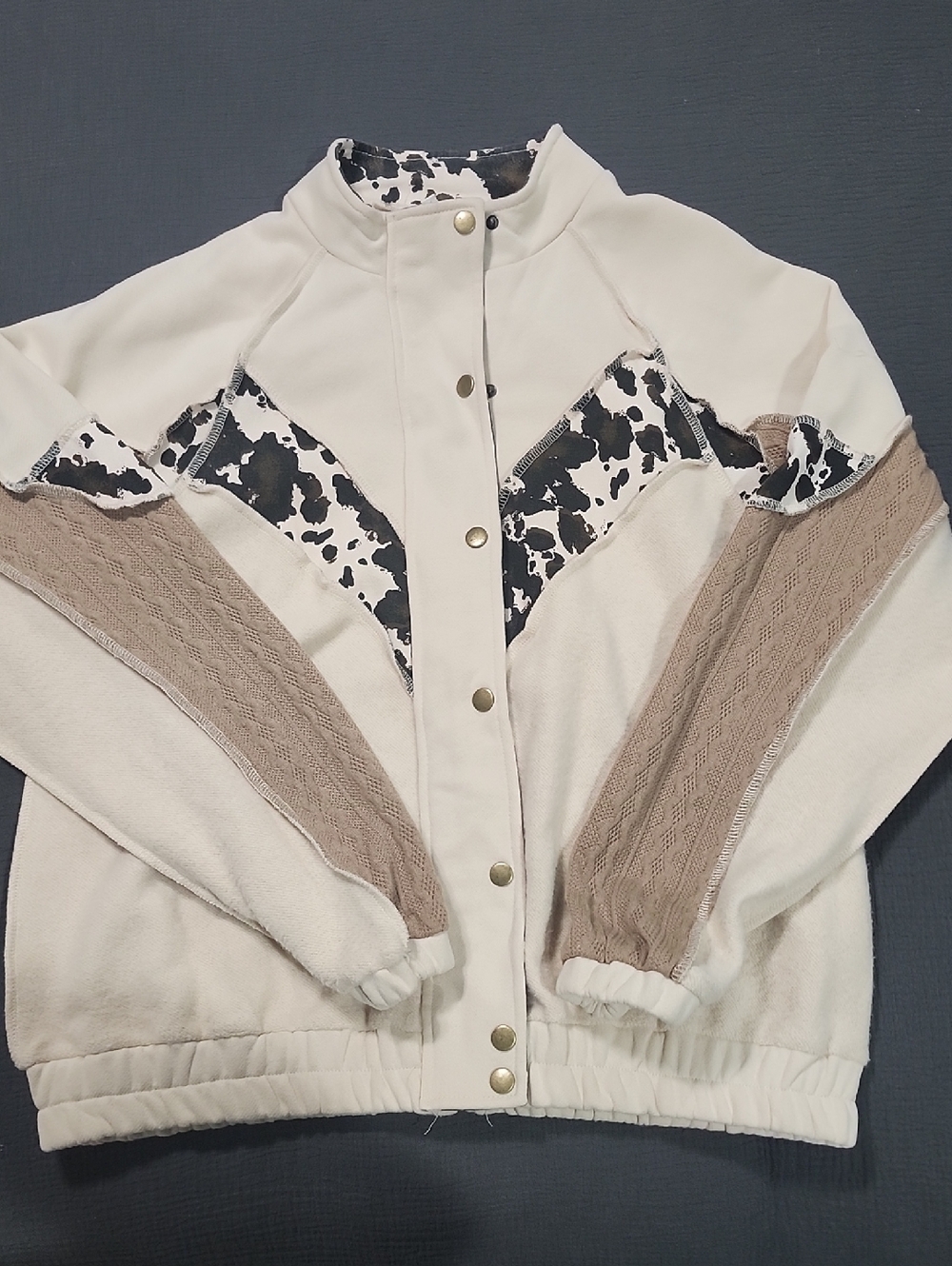BKE Cow Print Jacket